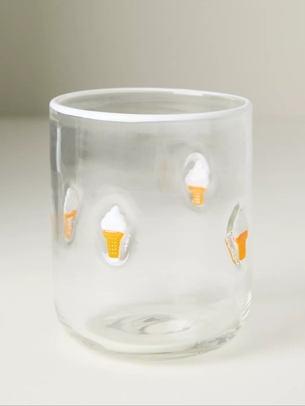 ❣️🪷NIB Anthropologie Icon Juice Glass: Boardwalk Edition🍦🌙